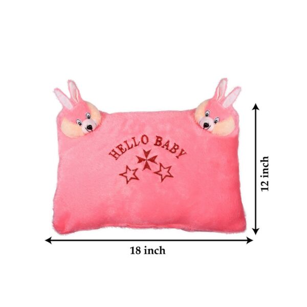 Adjustable Soft Baby Pillow – Cute Teddy Design